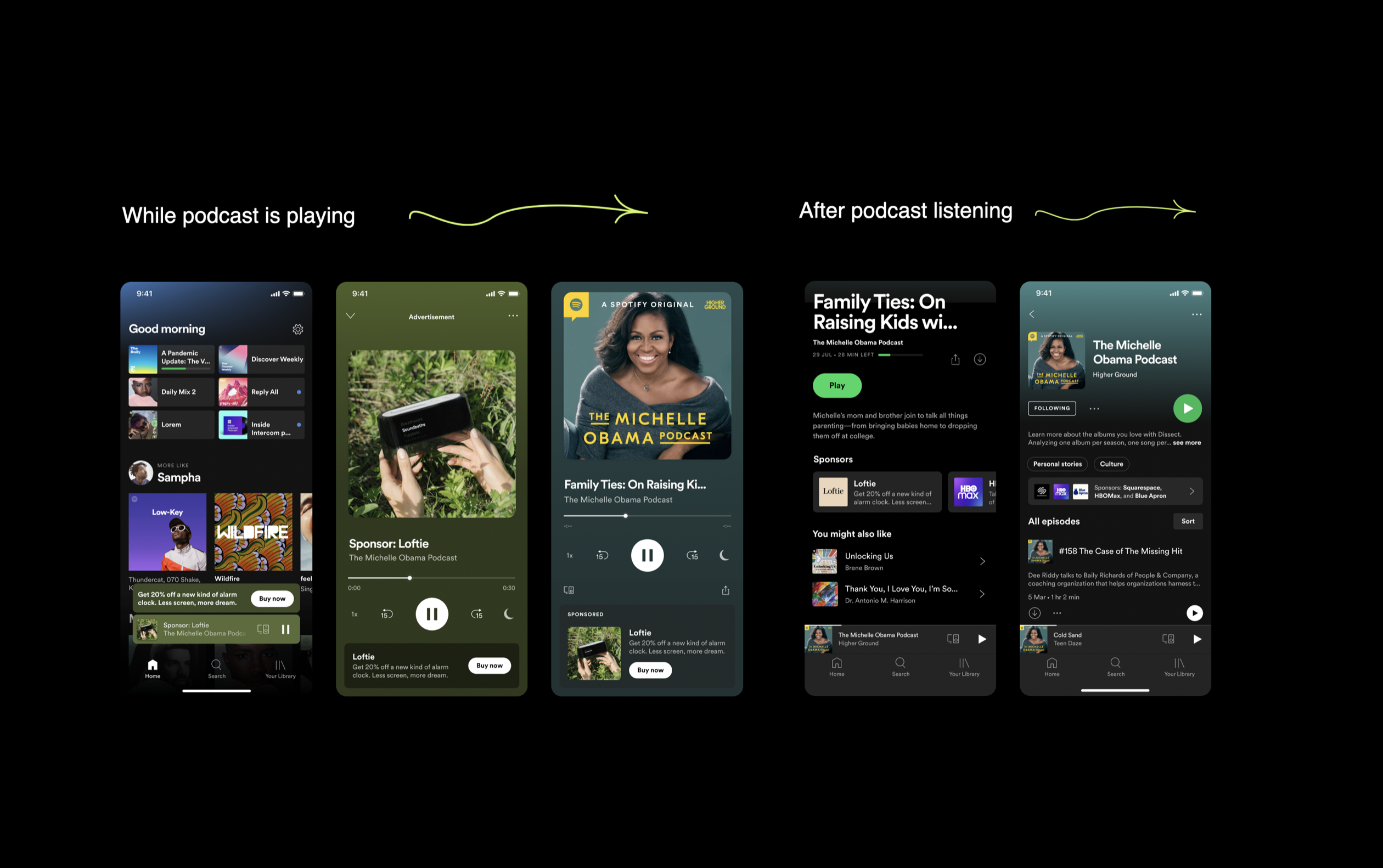 Spotify Podcast Call-to-Action Cards